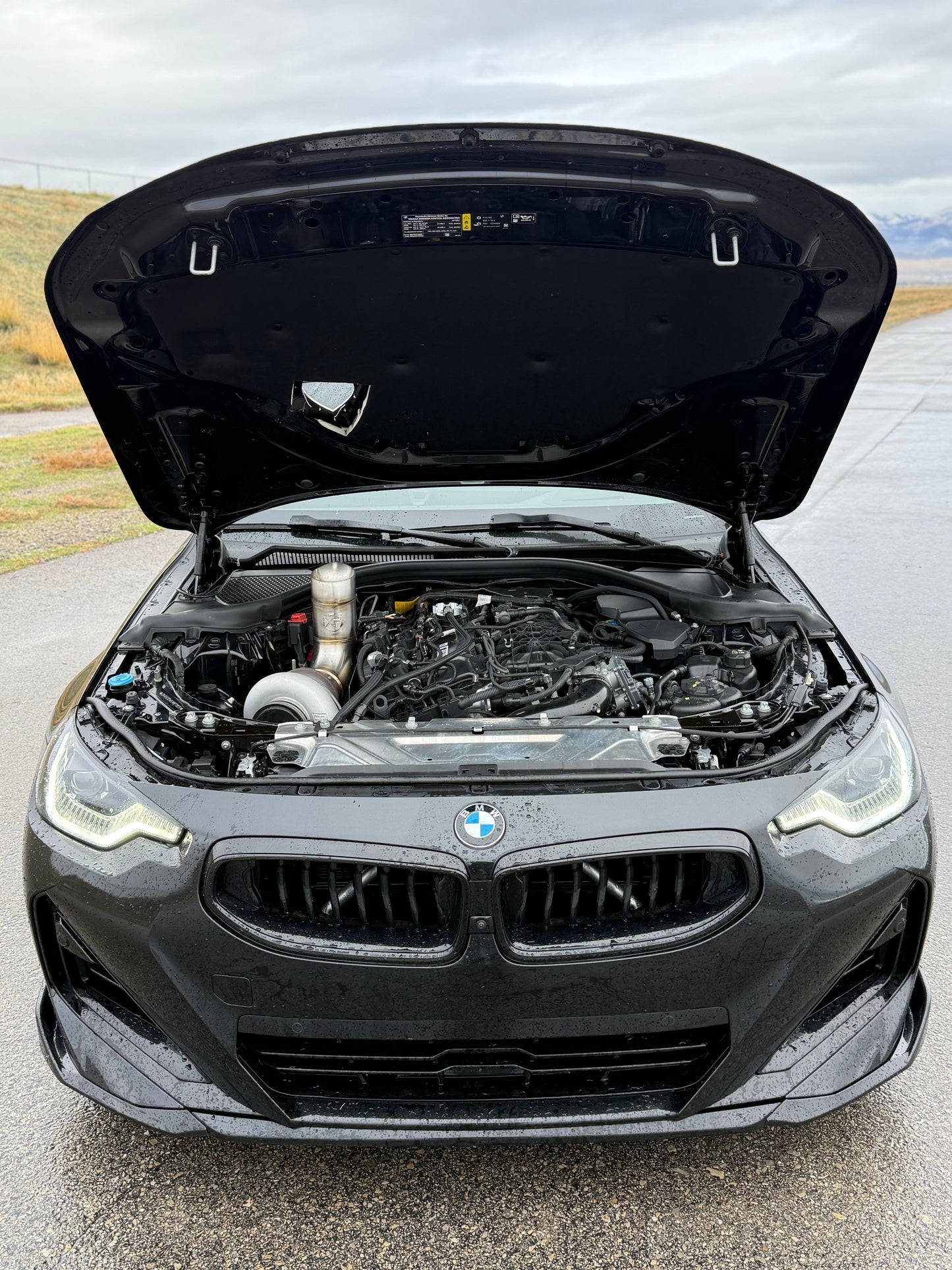 4” Hood Dump Exhaust (Teardrop) BMW M240i, BMW 340i, A90 Toyota Supra (B58 Engine)