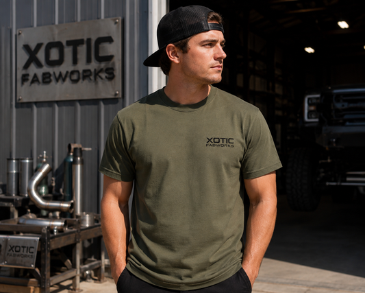 Xotic Classic Work Tee - Army Green