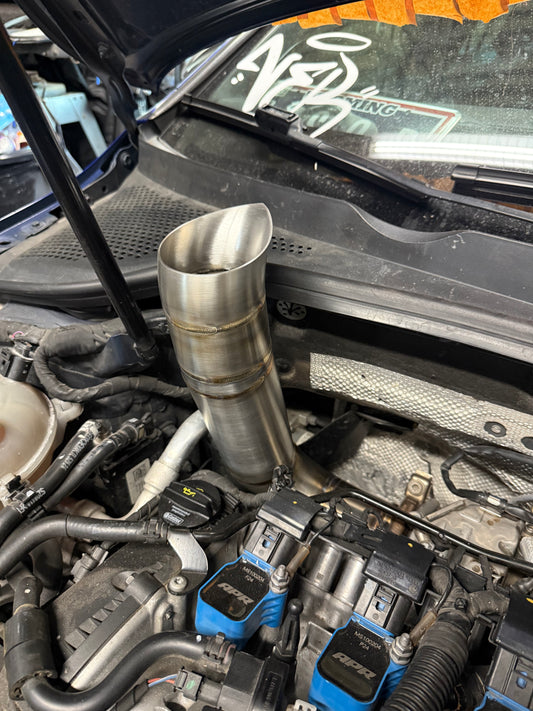MK7 Golf R Teardrop Hood-Dump Exhaust
