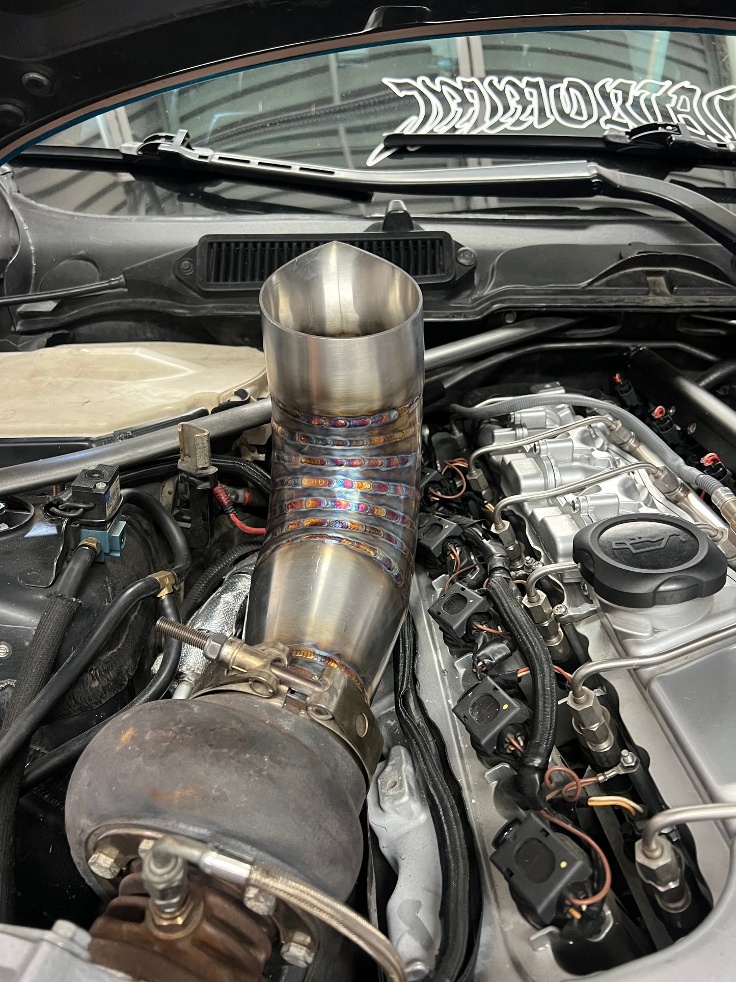 4” Hood Dump Exhaust (Teardrop) – BMW 335i (N54 Engine)
