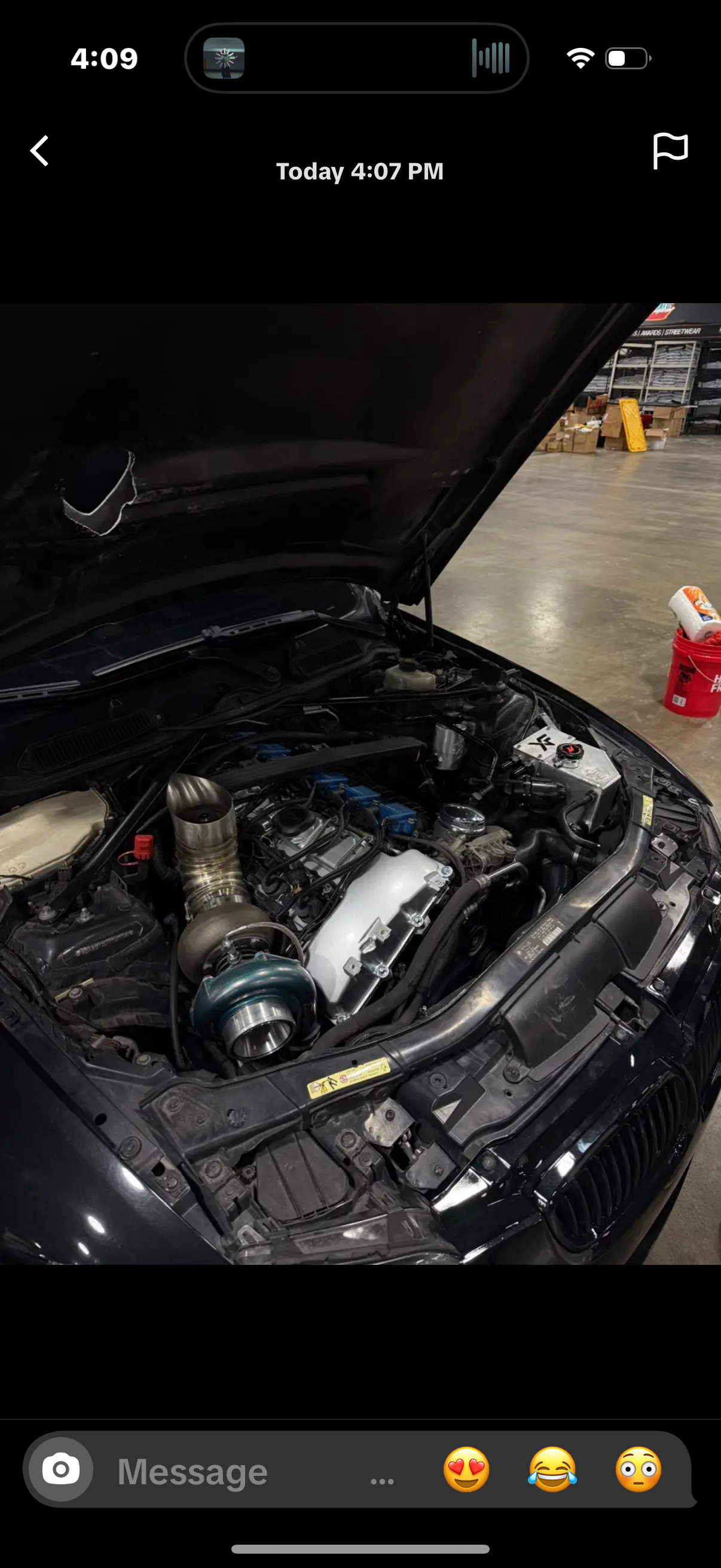 V2 4” Hood Dump Exhaust (Teardrop)-BMW 335i (N54 Engine)