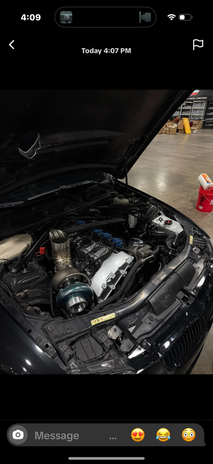 V2 4” Hood Dump Exhaust (Teardrop)-BMW 335i (N54 Engine)