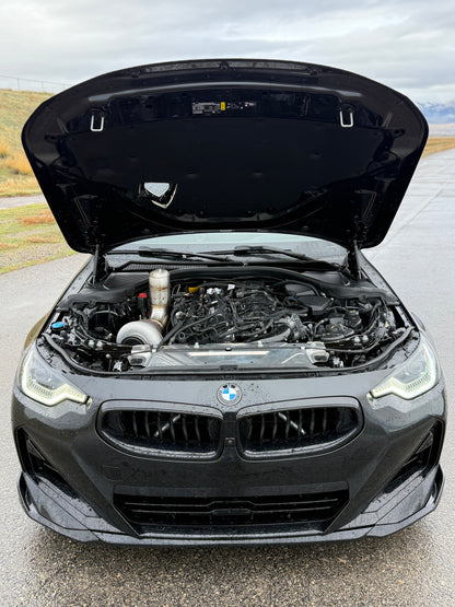 4” Hood Dump Exhaust (Teardrop) BMW M240i, BMW 340i, A90 Toyota Supra (B58 Engine)