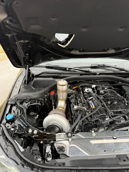 4” Hood Dump Exhaust (Teardrop) BMW M240i, BMW 340i, A90 Toyota Supra (B58 Engine)