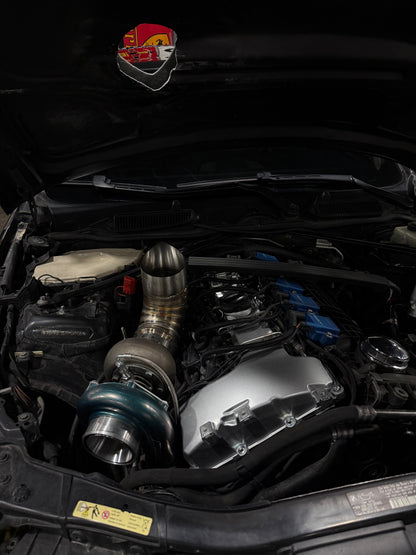 V2 4” Hood Dump Exhaust (Teardrop)-BMW 335i (N54 Engine)