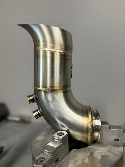 4” Hood Dump Exhaust (Teardrop) BMW M240i, BMW 340i, A90 Toyota Supra (B58 Engine)