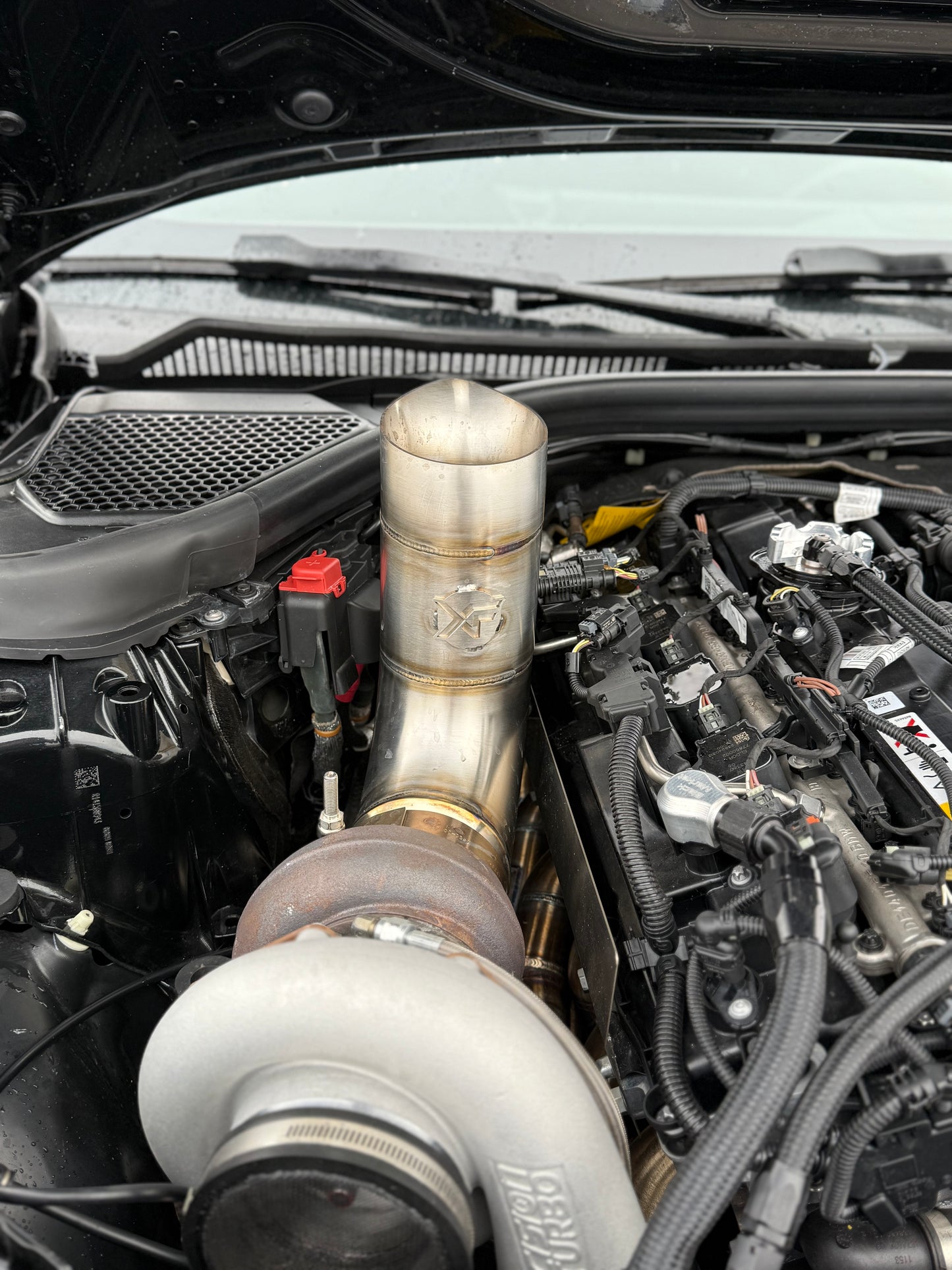 4” Hood Dump Exhaust (Teardrop) BMW M240i, BMW 340i, A90 Toyota Supra (B58 Engine)