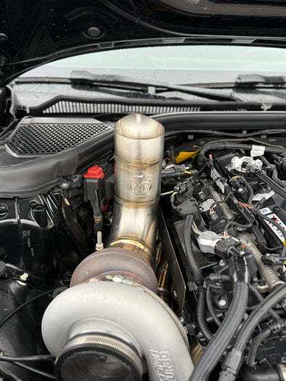 4” Hood Dump Exhaust (Teardrop) BMW M240i, BMW 340i, A90 Toyota Supra (B58 Engine)