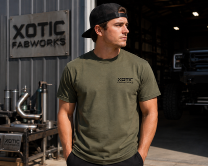 Xotic Classic Work Tee - Army Green