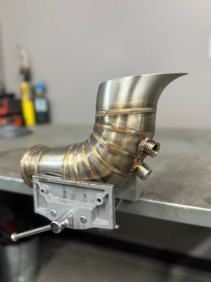 4” Hood Dump Exhaust (Teardrop)  – BMW 335i (N54 Engine)