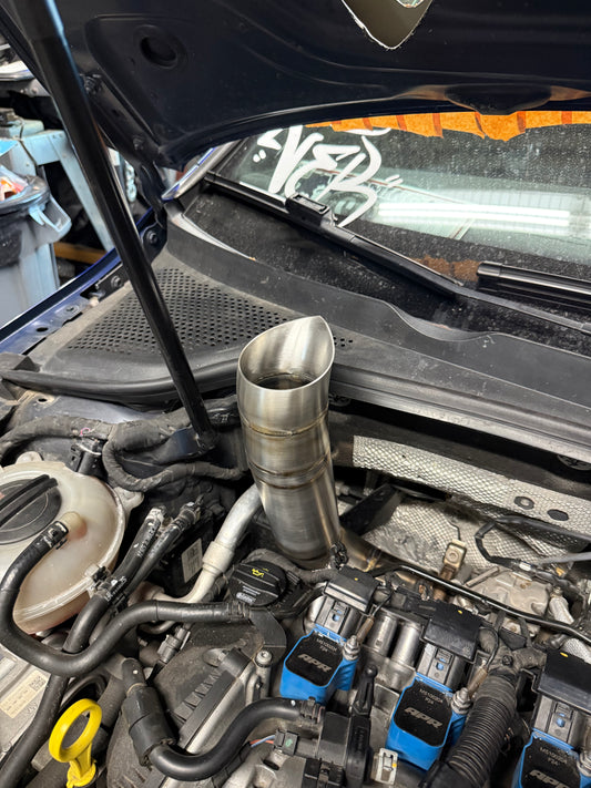MK7 Golf R Teardrop Hood-Dump Exhaust