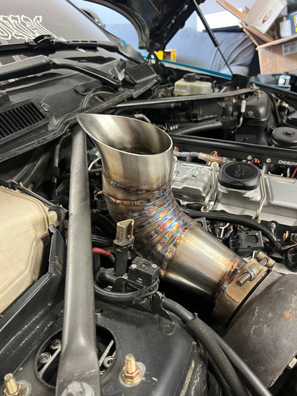 4” Hood Dump Exhaust (Teardrop)  – BMW 335i (N54 Engine)