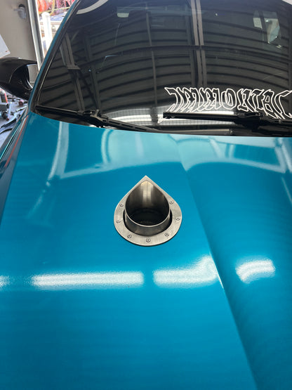 4” Hood Dump Exhaust (Teardrop)  – BMW 335i (N54 Engine)